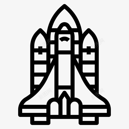 宇宙飞船城市殖民地图标svg_新图网 https://ixintu.com 城市 太空 宇宙飞船 殖民地 行星 轮廓