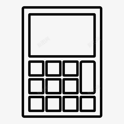 计算器教育数学图标svg_新图网 https://ixintu.com 学校 教育 数学 计算器