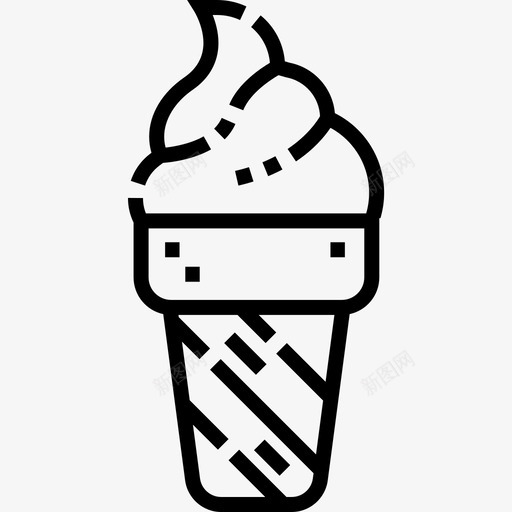 冰淇淋甜味和糖果8直线型图标svg_新图网 https://ixintu.com 冰淇淋 甜味 直线 糖果 线型