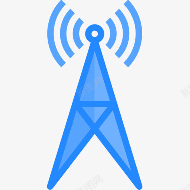 信号塔通信互联网3扁平图标图标
