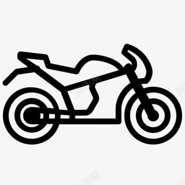 摩托车自行车交通工具图标图标