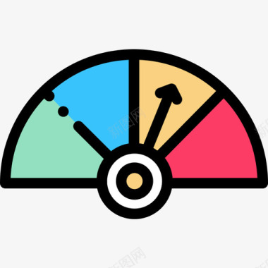 车速表车速表时间10线性颜色图标图标
