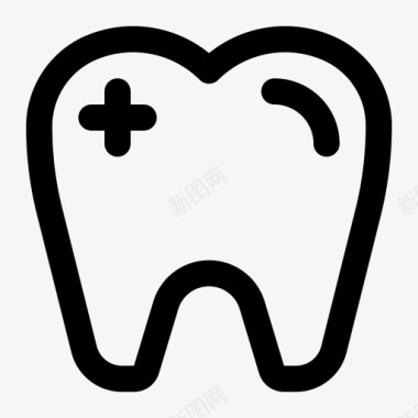 牙齿健康医疗图标图标