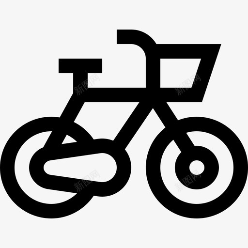 自行车生活方式14直线型图标svg_新图网 https://ixintu.com 生活方式14 直线型 自行车
