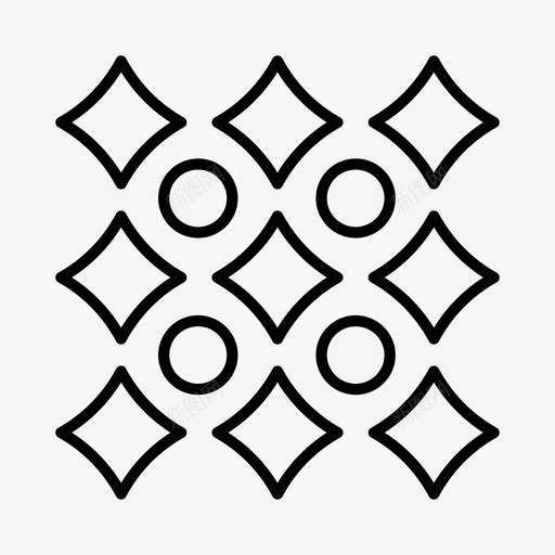 菱形图案几何图案图案图标svg_新图网 https://ixintu.com 几何 图案 形状 菱形 重复