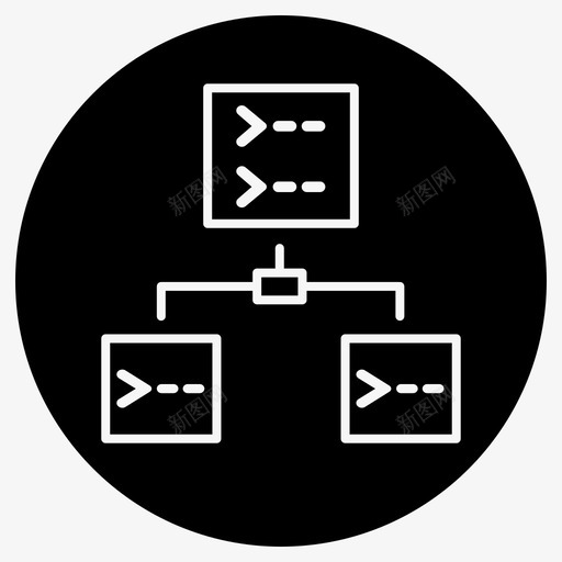 子任务子实体层次结构图标svg_新图网 https://ixintu.com 历史 子任务 子实体 层次结构 敏捷4轮廓笔划减去前面