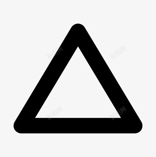 三角形几何体危险图标svg_新图网 https://ixintu.com 三 三角形 几何体 危险 形状 点