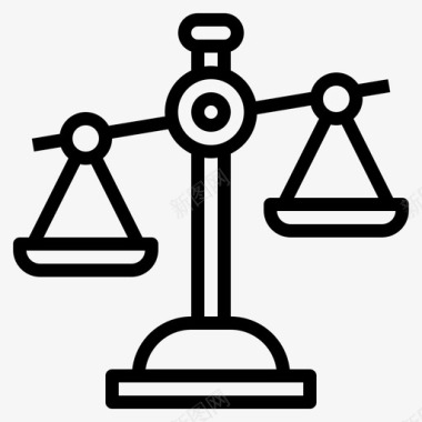 法律平衡判断图标图标