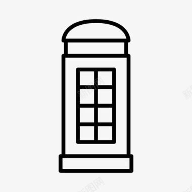 伦敦电话亭哈利波特霍格沃茨图标图标