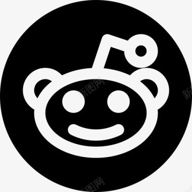 Reddit社交媒体徽标7填充图标图标