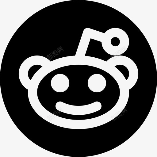 Reddit社交媒体徽标7填充图标svg_新图网 https://ixintu.com Reddit 填充 媒体 徽标 社交