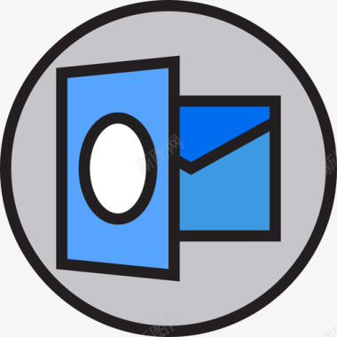 Outlook界面按钮10线颜色图标图标