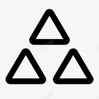 金字塔商业金融图标图标