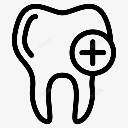牙齿检查护理健康图标svg_新图网 https://ixintu.com 健康 护理 检查 牙齿
