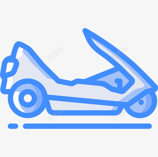 踏板车八十年代16蓝色图标svg_新图网 https://ixintu.com 八十年代 蓝色 踏板车