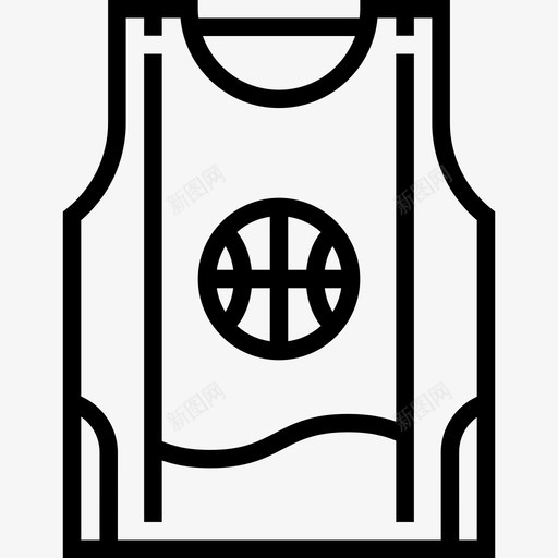 校服篮球11直线型图标svg_新图网 https://ixintu.com 校服 直线型 篮球11