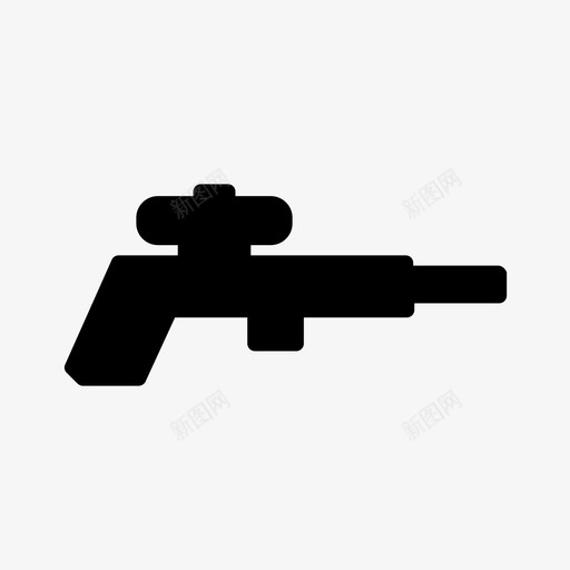 步枪枪元素游戏图标svg_新图网 https://ixintu.com 元素 枪枪 步枪 武器 游戏 物品