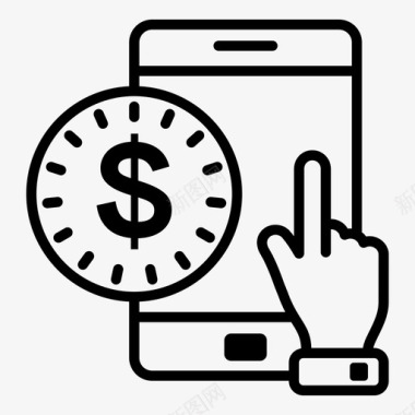 手机银行货币网上图标图标