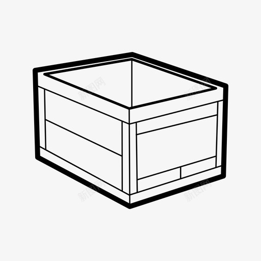 折叠盒厨房塑料图标svg_新图网 https://ixintu.com 厨房 塑料 折叠