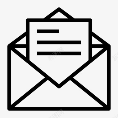 收件箱电子邮件信件图标图标