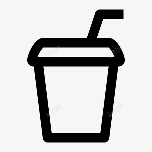 汽水饮料可乐图标svg_新图网 https://ixintu.com 可乐 汽水 食物 饮料