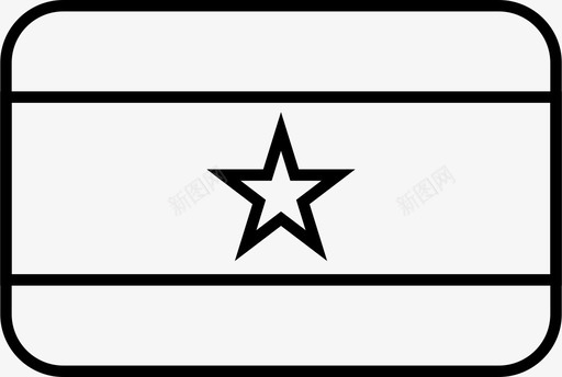 加纳国旗国家世界图标图标