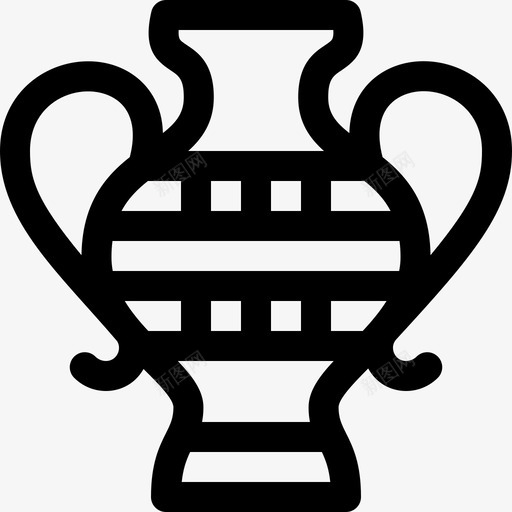 花瓶埃及20直纹图标svg_新图网 https://ixintu.com 埃及 直纹 花瓶