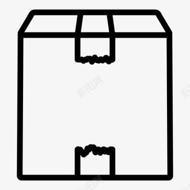 箱子纸板集装箱图标图标