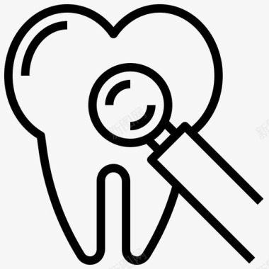 牙科镜牙科护理牙医图标图标
