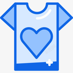 charity衬衫charity47蓝色图标高清图片