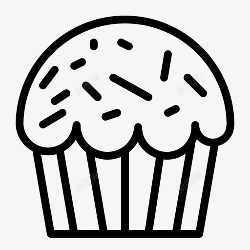 蛋糕曲奇沙漠图标svg_新图网 https://ixintu.com 曲奇 沙漠 蛋糕 食物 餐厅