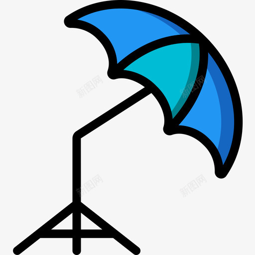 伞摄影32线性颜色图标svg_新图网 https://ixintu.com 摄影 线性 颜色