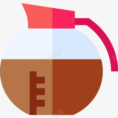 咖啡壶20号咖啡厅平的图标图标