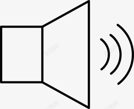 声音音乐扬声器图标图标