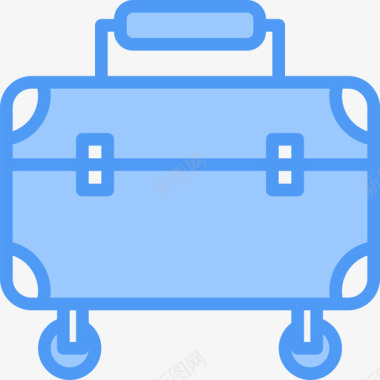 行李旅行195蓝色图标图标