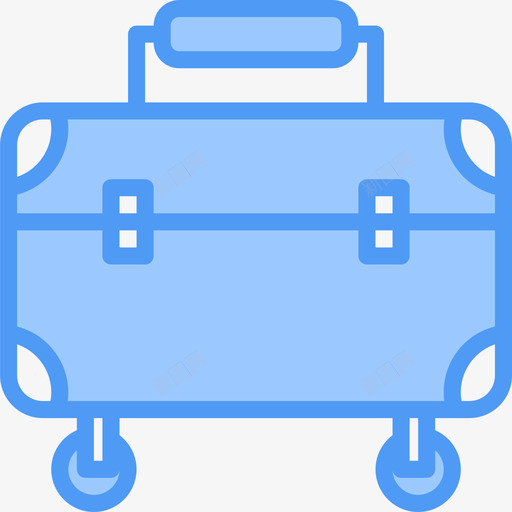 行李旅行195蓝色图标svg_新图网 https://ixintu.com 旅行195 蓝色 行李