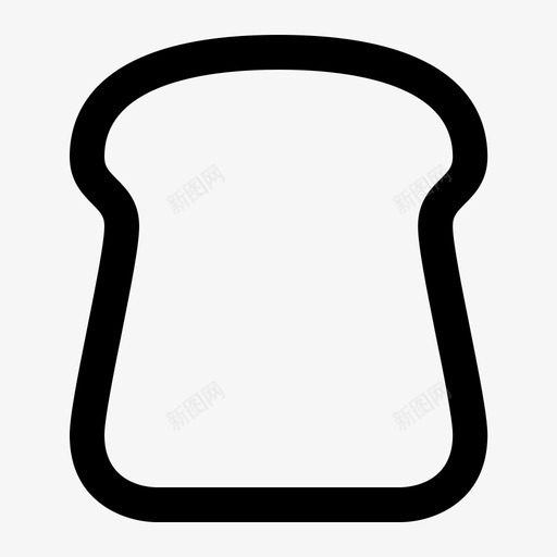 面包片早餐食物图标svg_新图网 https://ixintu.com 早餐 谷物 面包片 食物