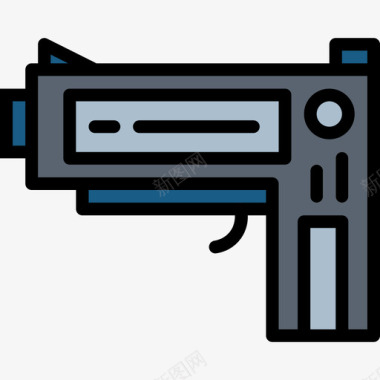 枪嘻哈12线性颜色图标图标