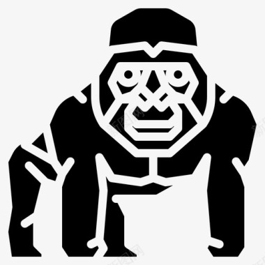 大猩猩动物猿猴图标图标