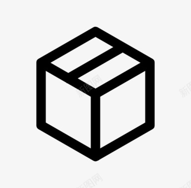 包裹盒子立方体图标图标