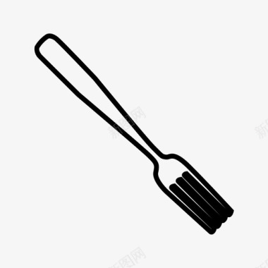 叉子厨房餐具图标图标