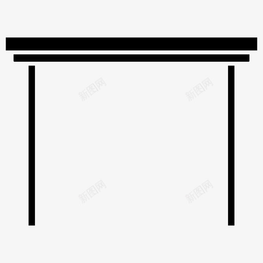 桌子家具家具字形图标svg_新图网 https://ixintu.com 图标 字形 家具 桌子