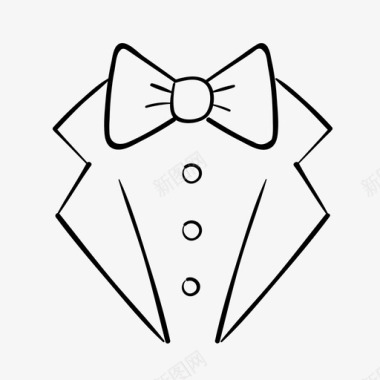 西服和领结西装和领结领结图标图标