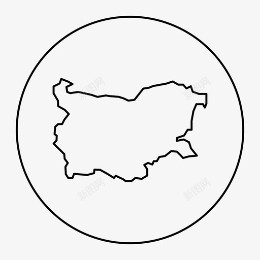 保加利亚地图欧洲地理图标svg_新图网 https://ixintu.com 保加利亚 地图 地理 欧洲 索非亚