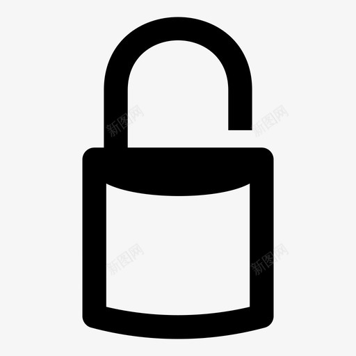 解锁保护安全图标svg_新图网 https://ixintu.com 保护 安全 解锁 防护
