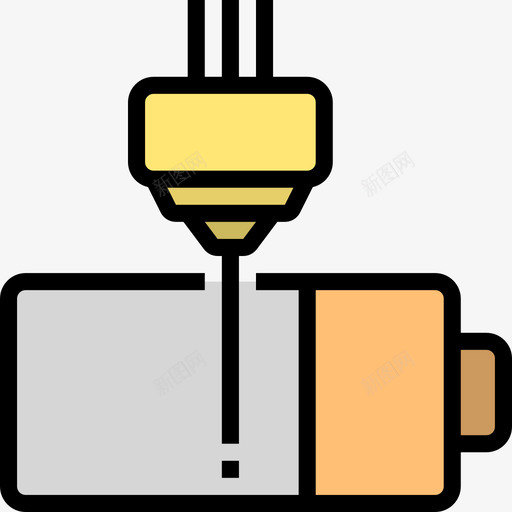 电池技术和电子线性颜色图标svg_新图网 https://ixintu.com 技术 电子 电池 线性 颜色