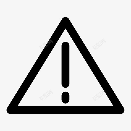 提醒注意小心图标svg_新图网 https://ixintu.com 小心 应用程序粗体 提醒 注意 警告
