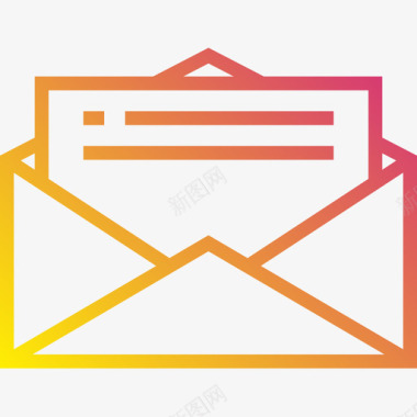 邮件文件20渐变图标图标