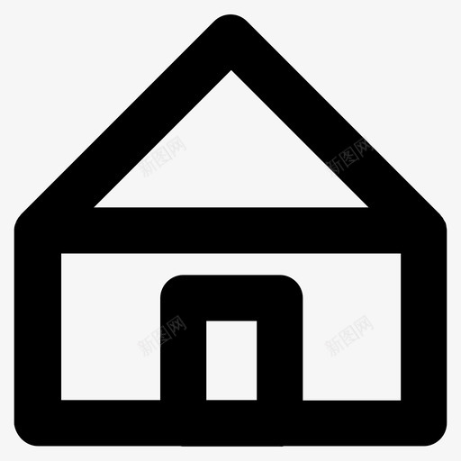 家房子用户界面图标svg_新图网 https://ixintu.com 家 房子 用户界面