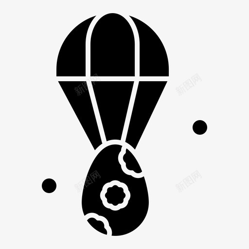 鸡蛋气球耳朵图标svg_新图网 https://ixintu.com 复活节 气球 耳朵 鸡蛋